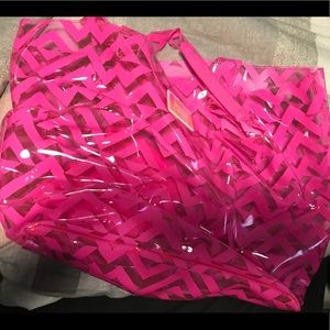 Victoria Secret Clear Pink Bag